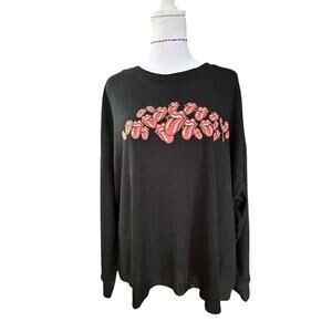 TORRID Rolling Stones American Flag Relax Fit Cotton Crew Tank Plus Size 2XL